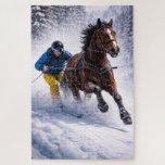 Winter Horse | Toys & Games | Puzzles Legpuzzel<br><div class="desc">Dynamic winter horse skijoring design capturing the beauty, strength and motion of this exciting sport. Perfect for horse lovers, equestrian enthusiasts and fans of powerful horse imagery.</div>