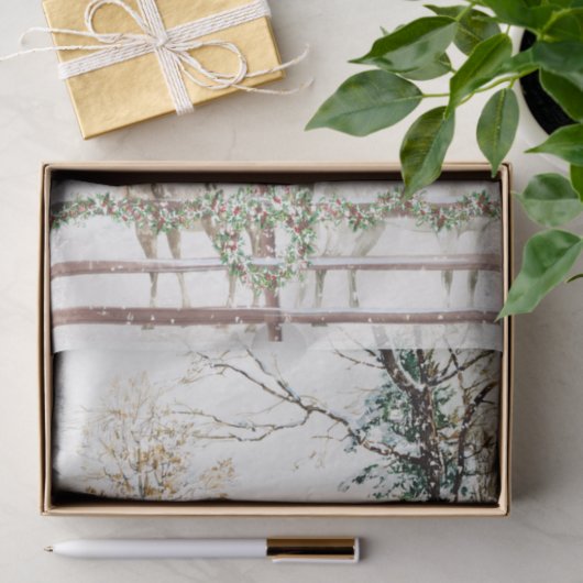 Winter Horses Tissuepapier (Geschenk)