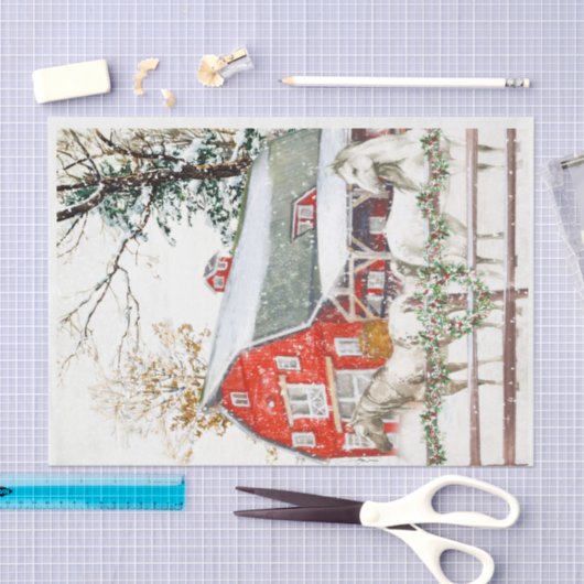 Winter Horses Tissuepapier (Craft)