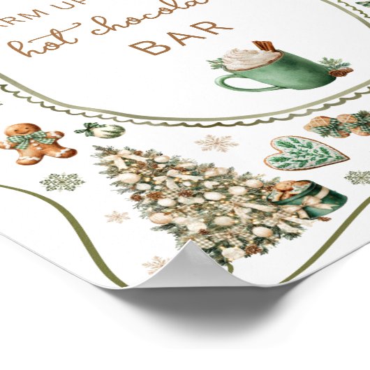Winter Hot Chocolate Bar Baby Shower Poster (Hoek)