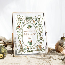 Winter Hot Chocolate Bar Baby Shower Poster