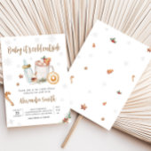 Winter Hot Cocoa Baby zijn koude buiten Baby showe Kaart