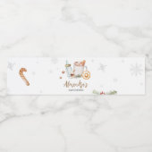 Winter Hot Cocoa Baby zijn koude buiten Baby showe Waterfles Etiket (Enkel label)