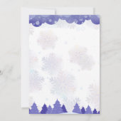 Winter Hot Cocoa Verjaardag Uitnodiging (Achterkant)