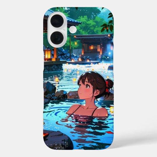 Winter Hot Springs Onsen Case-Mate iPhone Case (Achterkant)