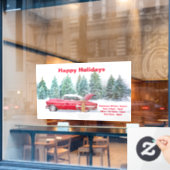  Winter Hour Business Sign,  Raamsticker (Cafe Raam)