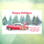  Winter Hour Business Sign,  Raamsticker (Vel 3)