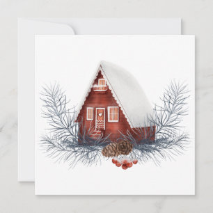 Winter House Festive  Kaart
