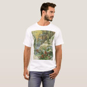 Winter House Vintage Illustration T-shirt (Voorkant volledig)