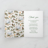 Winter Housewarming Feest Bedankkaart (Binnen)