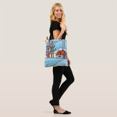 Winter Huis Landschap Tote Bag