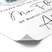 Winter Hulp aan de bezige aanstaande moeder adres Poster (Hoek)
