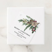 Winter Hulst Kerstmis  Bedankjes Labels (In situ)