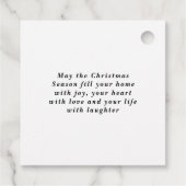 Winter Hulst Kerstmis  Bedankjes Labels (Achterkant)