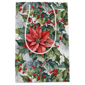 Winter Hulst Medium Cadeauzakje (Voorkant)