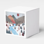 Winter Hunting Fox Bedankdoosjes (Voorkant Zijde)