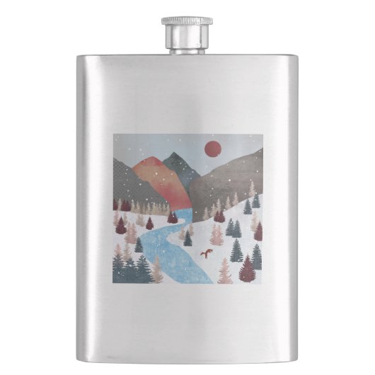 Winter Hunting Fox Flacon (Voorkant)