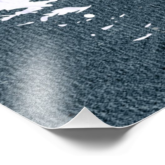 Winter Hunting Fox Foto Afdruk (Hoek)