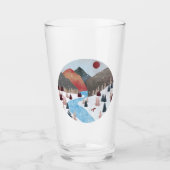 Winter Hunting Fox Glas (Voorkant)