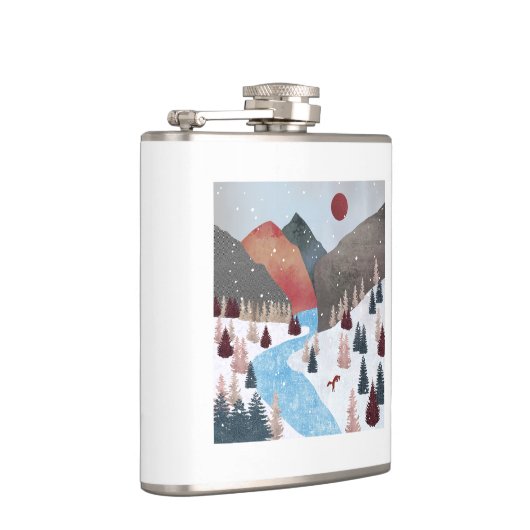 Winter Hunting Fox Heupfles (Rechts)