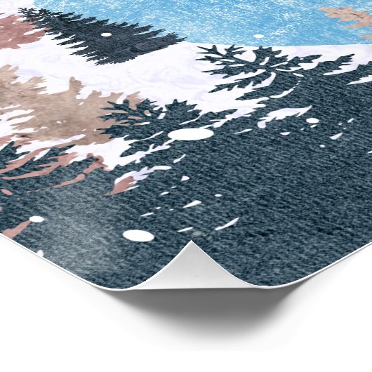 Winter Hunting Fox Perfect Poster (Hoek)