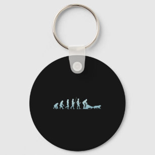 Winter Husky slee husky wolf hond sneeuw slee rijd Sleutelhanger