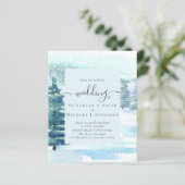 Winter Huwelijk Berg Dennenbomen Sneeuw (Staand voorkant)