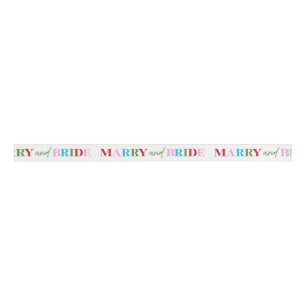 Winter Huwelijk & Bruid Bachelorette Grosgrain Lint