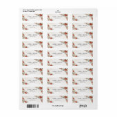 Winter Huwelijk Retouradres Label (Full Sheet)