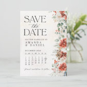 Winter Huwelijk Save The Date Kaart (Staand voorkant)