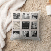 Winter Huwelijksfoto Collage Of Jubileum Sneeuw 2 Kussen (Deken)