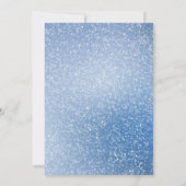 Winter Huwelijksuitnodiging Rustic Wonderland Kaart (Achterkant)