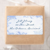 Winter Ice Blue Elegant retouradres Etiket (Insitu)