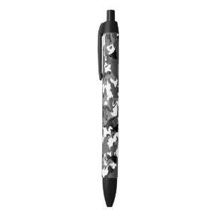 Winter Ice Camo Zwarte Inkt Pen
