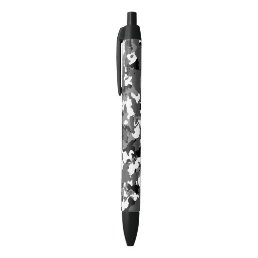 Winter Ice Camo Zwarte Inkt Pen (Top (Verticaal))