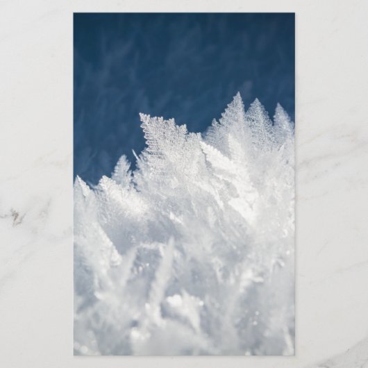 Winter Ice Crystals Briefpapier (Voorkant)