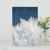 Winter Ice Crystals Briefpapier (Staand voorkant)