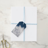 Winter Ice Crystals Cadeaulabel (Met Touw)