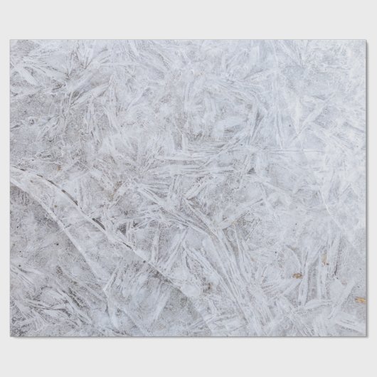 Winter Ice Crystals Cadeaupapier (Vlak)