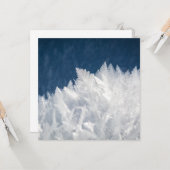 Winter Ice Crystals Kaart (Voorkant / Achterkant in situ)