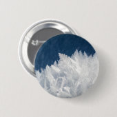 Winter Ice Crystals Ronde Button 5,7 Cm (Voorkant /achterkant)