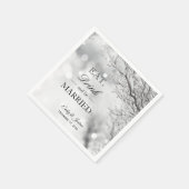 Winter Ice | Eat-Drink en huwelijk Servet (Hoek)