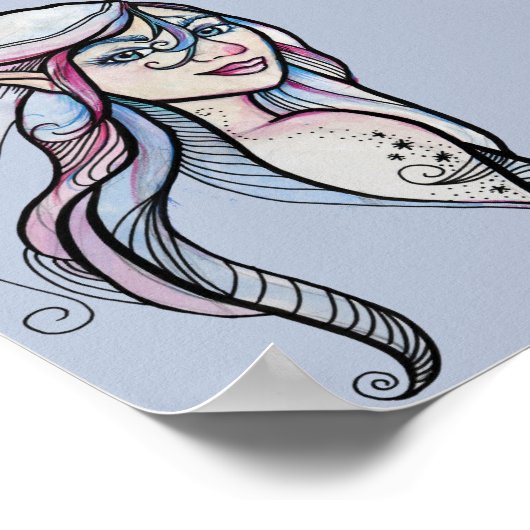 Winter Ice Elf Poster (Hoek)