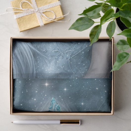 Winter Ice Fairy Queen with Crystal Wings Fantasy Tissuepapier (Geschenk)