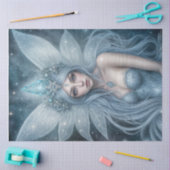 Winter Ice Fairy Queen with Crystal Wings Fantasy  Tissuepapier (Craft)