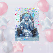 Winter Ice Queen Kids Birthday Kaart