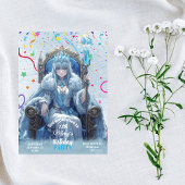 Winter Ice Queen Kids Birthday Kaart