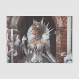 Winter Ice Queen Steampunk Victoriaans Industrieel Tissuepapier