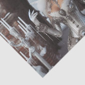 Winter Ice Queen Steampunk Victoriaans Industrieel Tissuepapier (Detail)