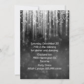 Winter Ice Quinceanera Birthday Uitnodiging (Achterkant)